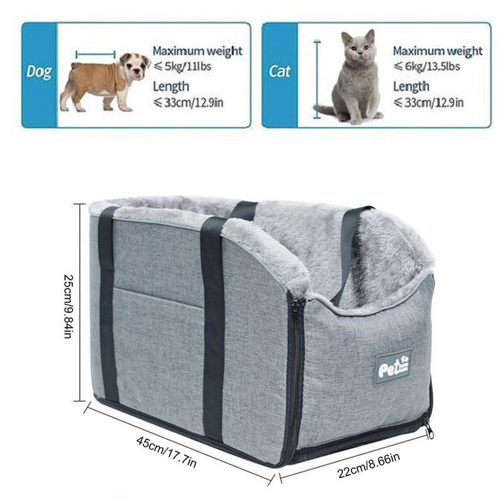Enkel installation av djurbilstol i bil, ger säker och stabil plats för hund eller katt under färd.