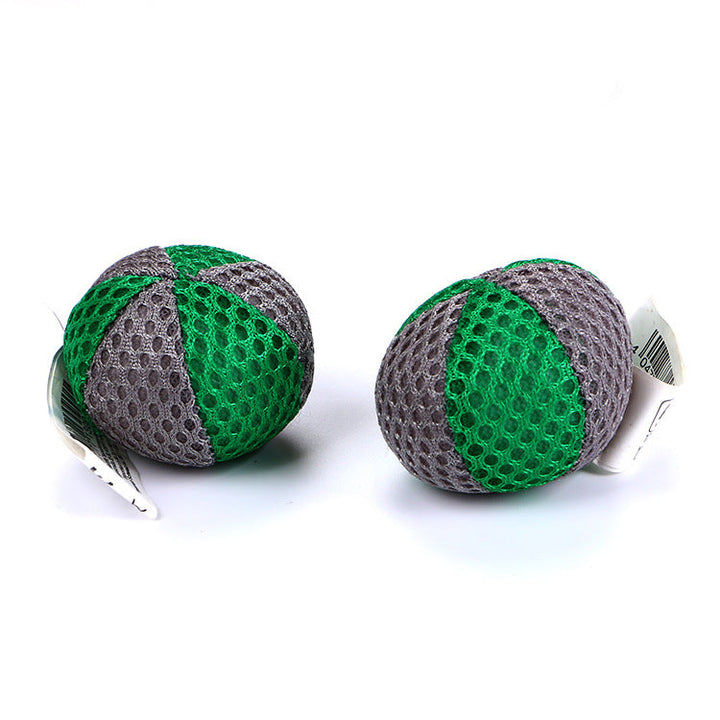 Slitstark mjuk meshboll, säker kattleksak som tål vilda lekar och håller katten sysselsatt.