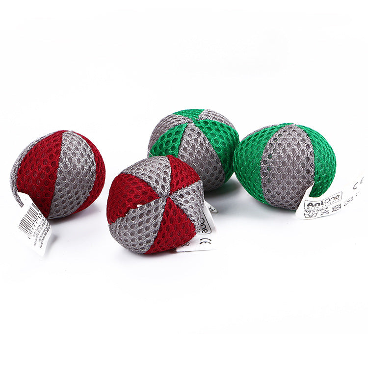 Färgglad mjuk meshboll, stimulerande kattleksak för att trigga kattens jaktinstinkt.