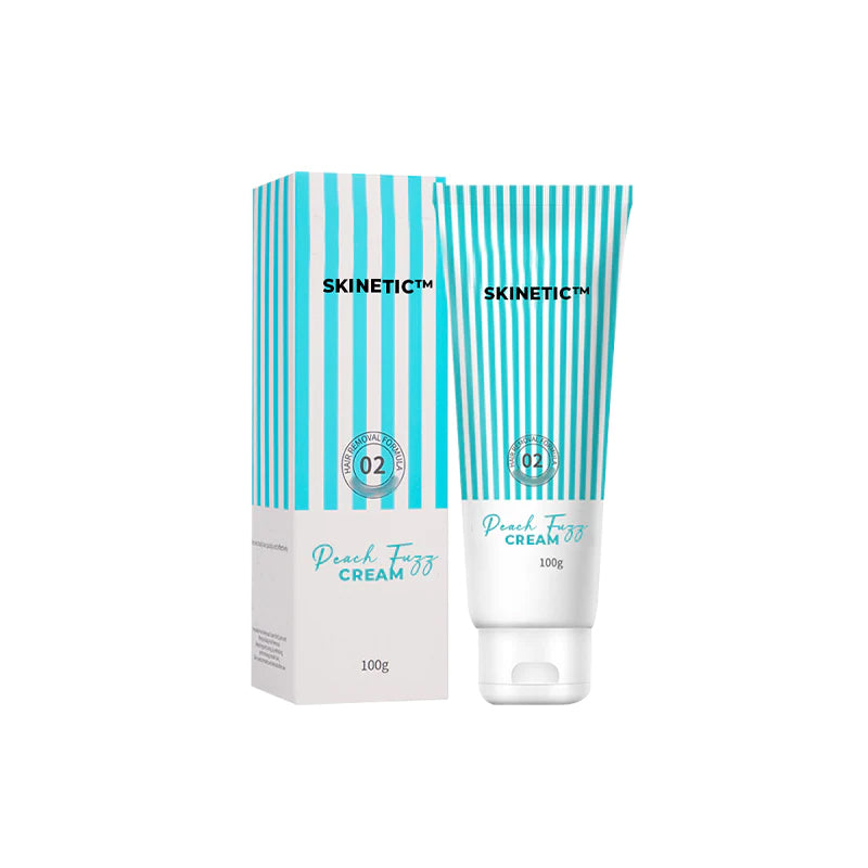 "Mjuk och effektiv ansiktshårborttagningskräm för unisex, 100ml, i en smidig och diskret tub, perfekt för len hud."