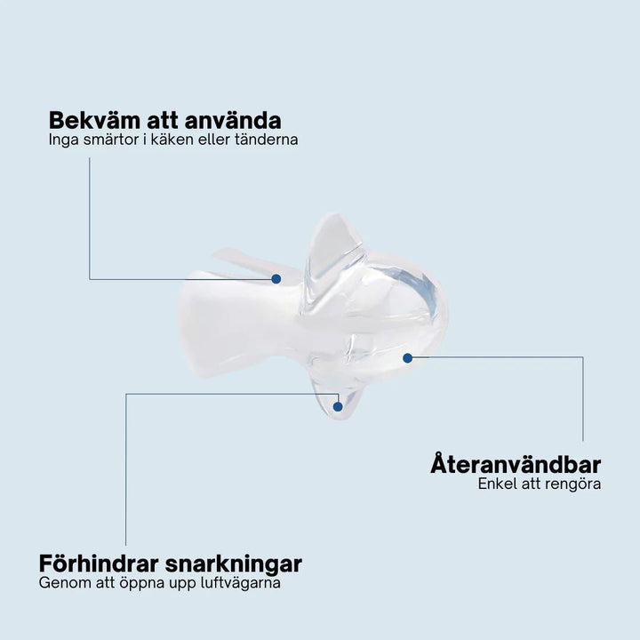 4-pack silikon tungretainer, en effektiv anti-snarkningslösning för vuxna. Förbättrar sömn och hälsa.