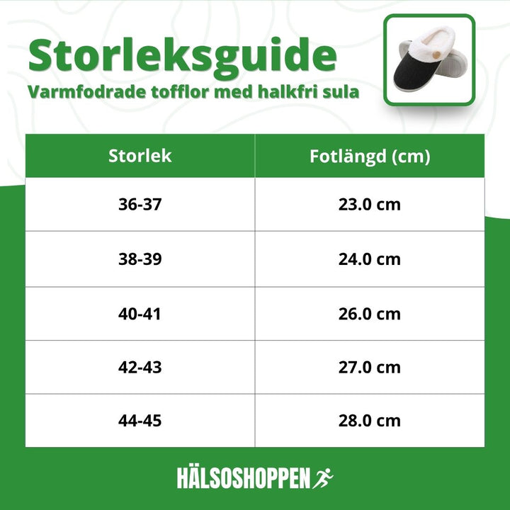 Varmfodrade inomhus-tofflor med bekväm passform och halkfri sula. Perfekta mjuka hemmaskor.