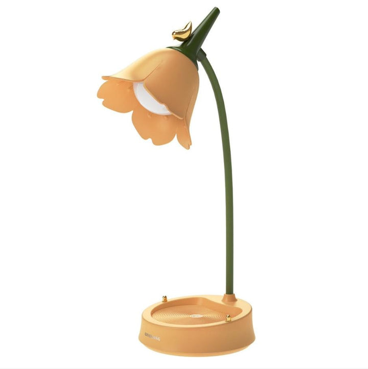 Trådlös, dimbar blomformad LED-bordslampa. Modern design för både stämnings- och arbetsbelysning.