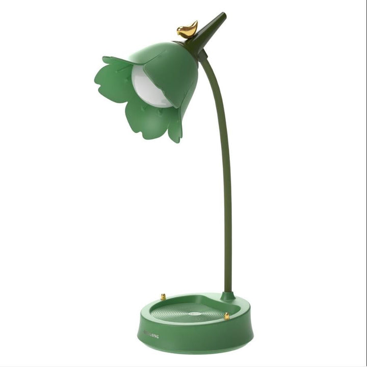 Blomformad LED-lampa, idealisk som skrivbordslampa eller nattlampa. En mångsidig bordslampa.