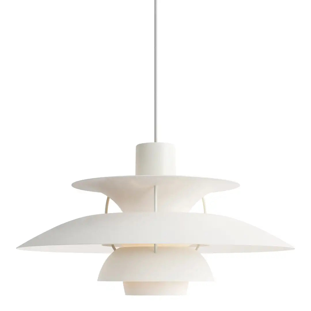 Elegant dimbar LED-taklampa i modern design, passar utmärkt i kök eller hall.