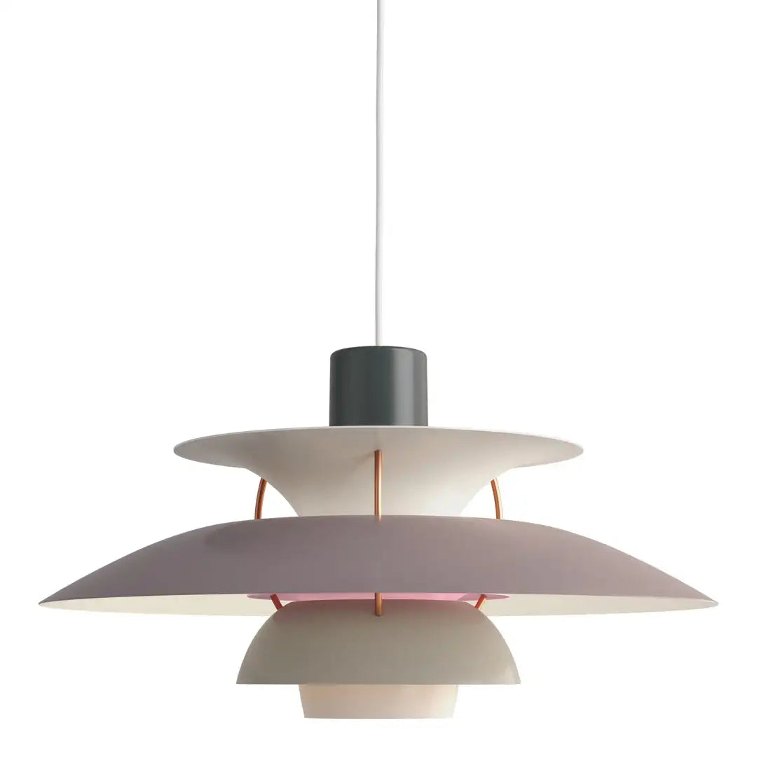 Energieffektiv och dimbar LED-taklampa, rund form för en mjuk belysning.