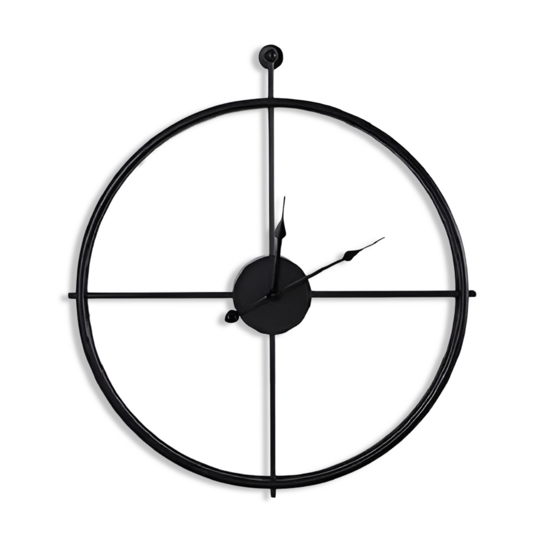 Unik modern väggklocka med minimalistisk estetik, en stilren design för samtida inredning.