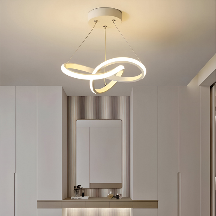 24 cm modern LED designlampa. Taklampa Spirale för stilren belysning i vardagsrum & hall.