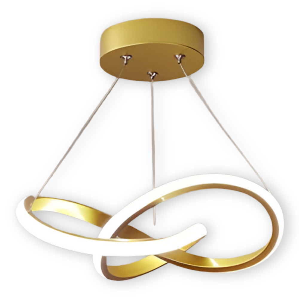 Hallbelysning: Elegant 24 cm LED taklampa. Modern spiraldesign som välkomnar gäster med stil.