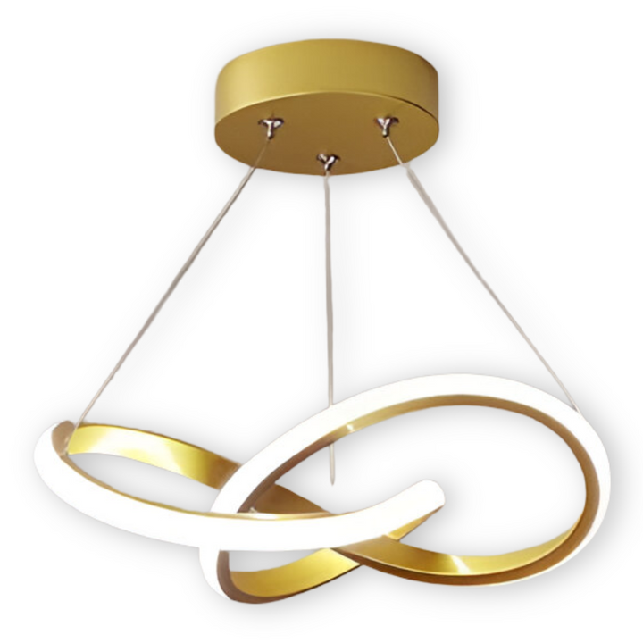 Hallbelysning: Elegant 24 cm LED taklampa. Modern spiraldesign som välkomnar gäster med stil.
