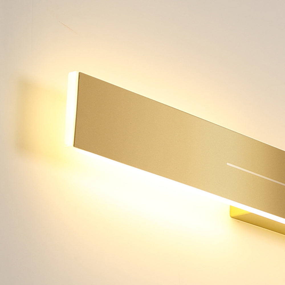 Dimbar svart LED-vägglampa, modern design, perfekt för elegant heminredning.