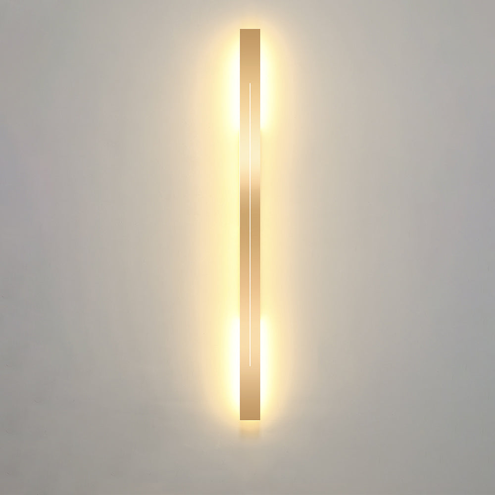 Elegant LED-vägglampa svart, dimbar, för vardagsrum, sovrum och hall.