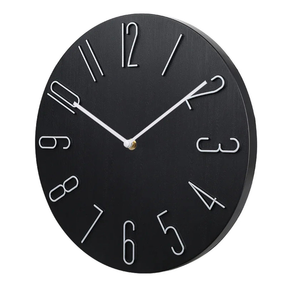 Stilfull tyst väggklocka. Minimalistisk modern designklocka som ger både funktion och skönhet till ditt hem.