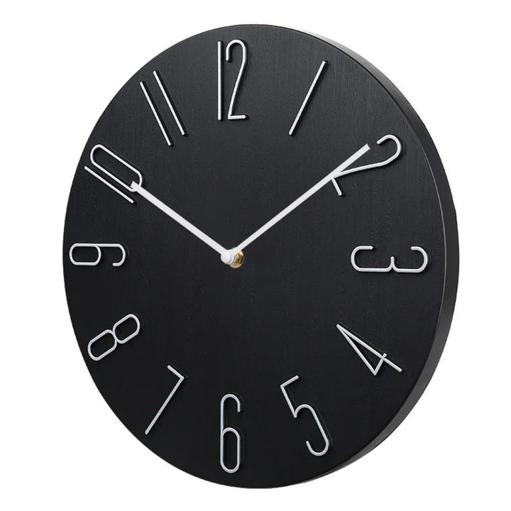 Stilfull tyst väggklocka. Minimalistisk modern designklocka som ger både funktion och skönhet till ditt hem.