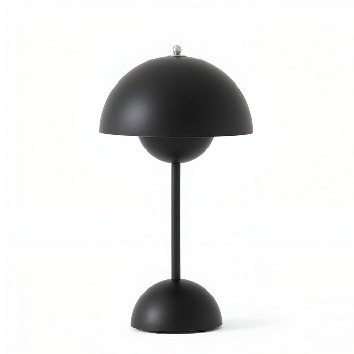 Minimalistisk sladdlös LED svamplampa, uppladdningsbar nattlampa för modern inredning.