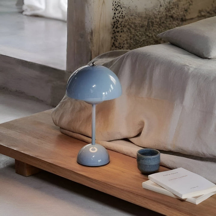 Elegant touchlampa LED svamp, sladdlös och uppladdningsbar, som dekorationslampa.