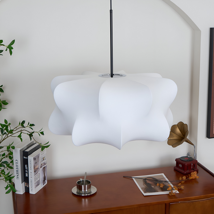 Hänglampa Wabi Sabi, justerbar höjd. Designlampa i japansk stil för modern och tidlös inredning.