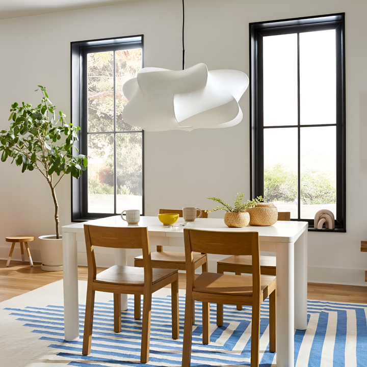 Japansk design taklampa, Wabi Sabi estetik. Hänglampa för vardagsrummet, skapar lugn atmosfär.