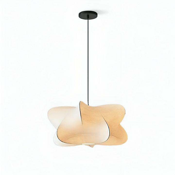 Modern Wabi Sabi hänglampa för matplats. Stilfull belysning med design som andas japansk lugn.