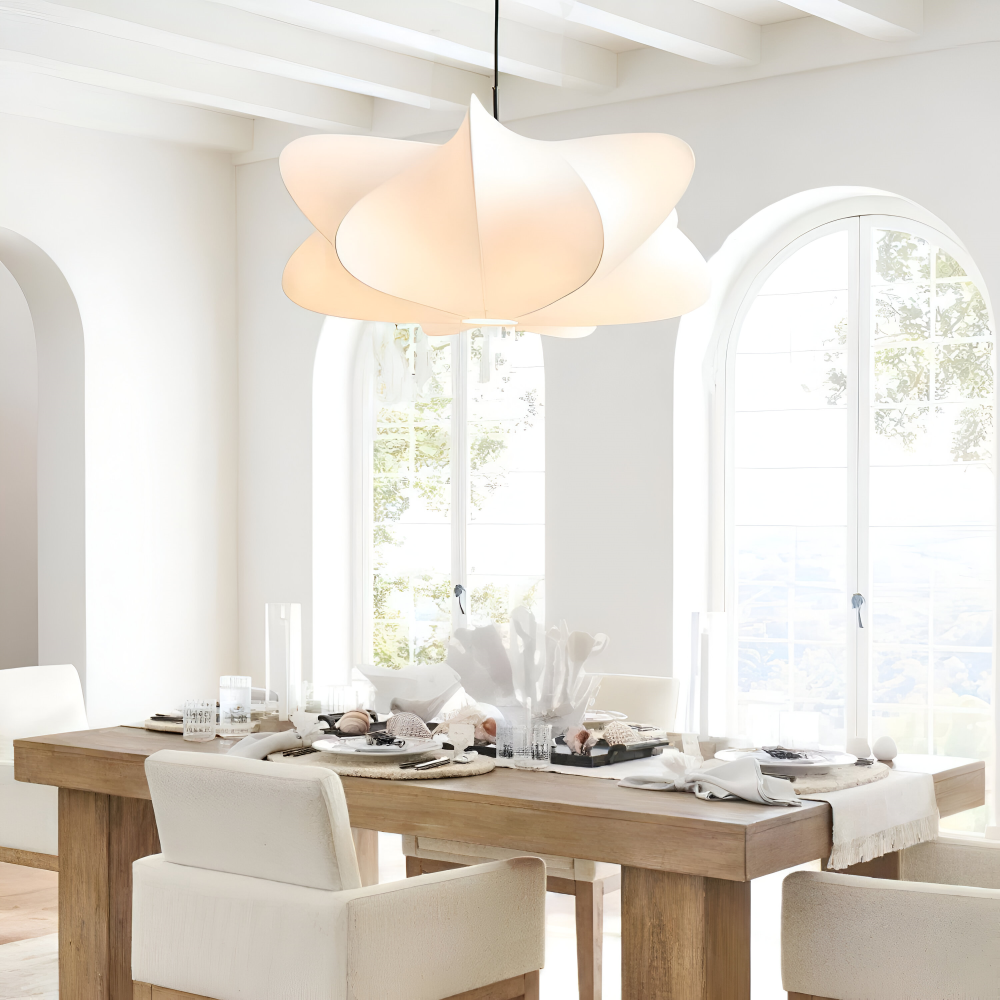 Modern japansk pendellampa, Wabi Sabi inspiration. Hänglampa som förhöjer inredningen i hemmet.