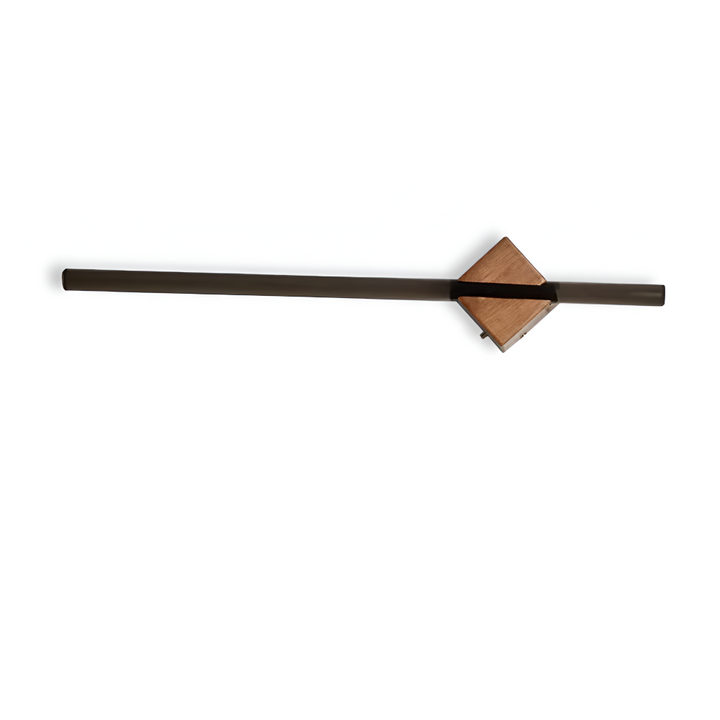 Svart väggmonterad handdukshängare, rostfritt stål, minimalistisk design för badrum.