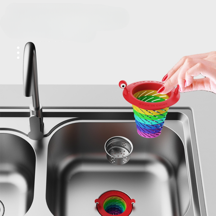 Monster diskho sil för köket, tillverkad av PP, färgglad och rolig design, kompakt storlek som passar standarddiskhon.