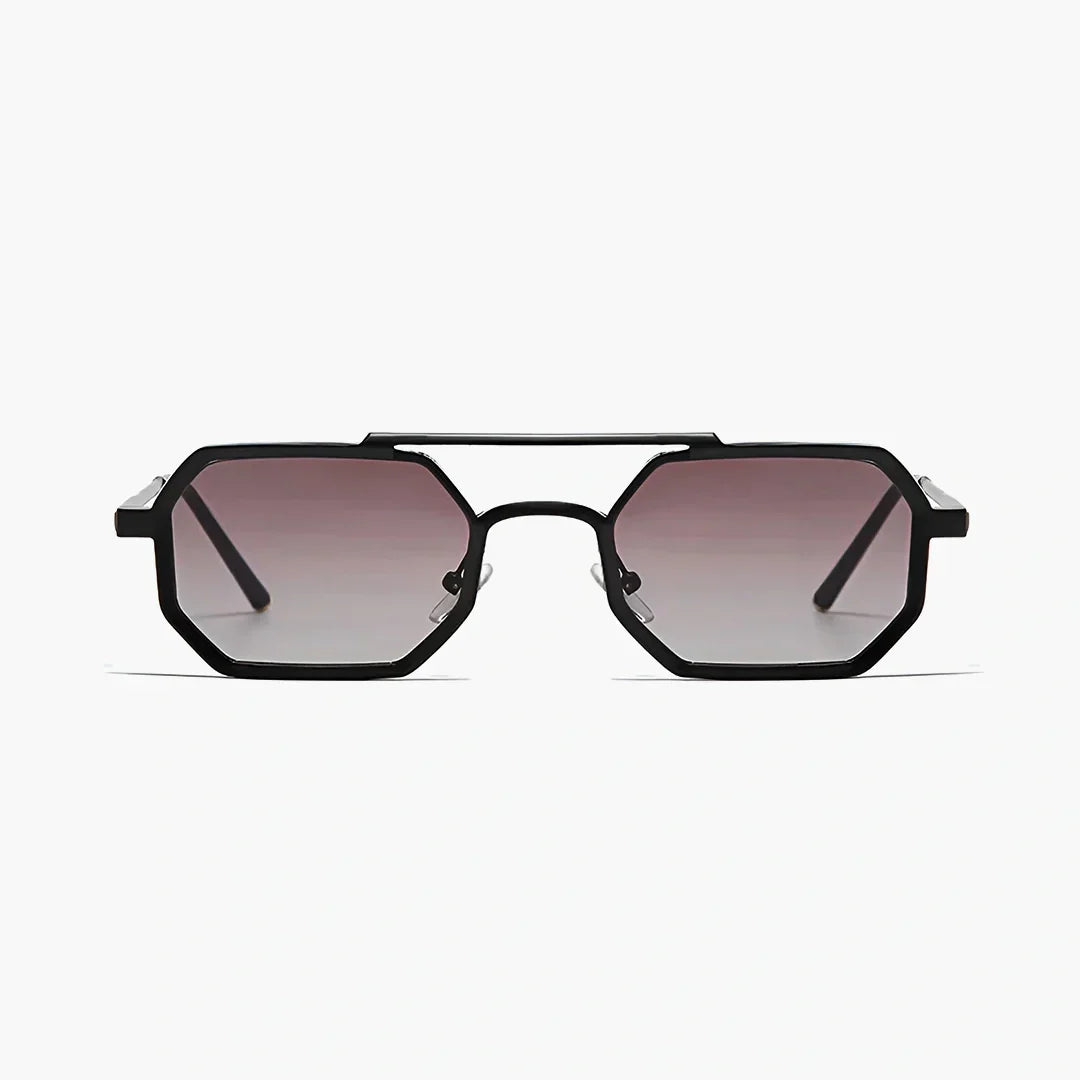 Camille unisex solglasögon framifrån med trendiga bågar och UV-skydd