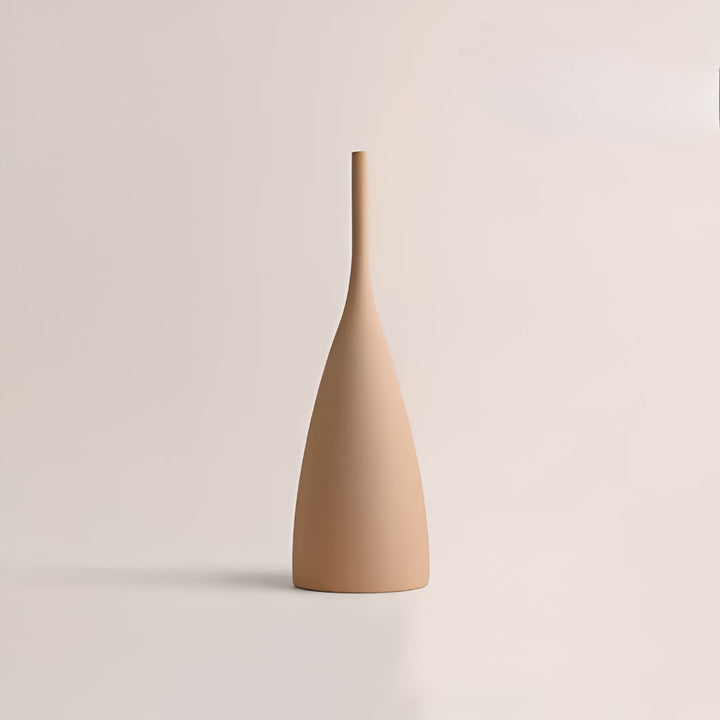 Morandi blommavas, elegant & handborstad. Modern keramikvas för stilfull heminredning.