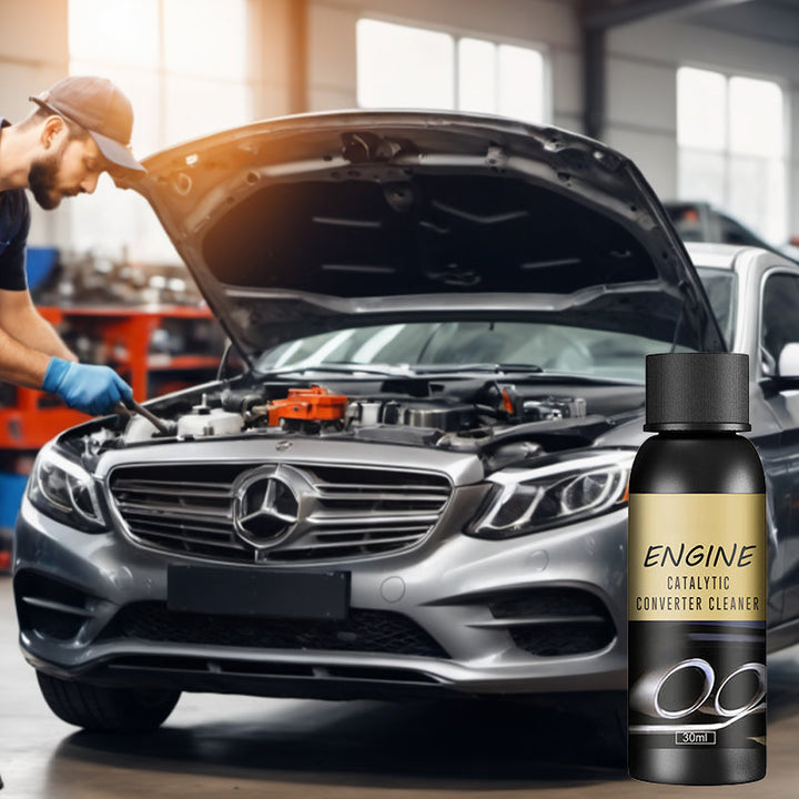 "Motor katalysatorrengöringsmedel för avlagringar, klar vätska i 30 ml flaska, förbättrar motorprestanda och minskar avgaser"