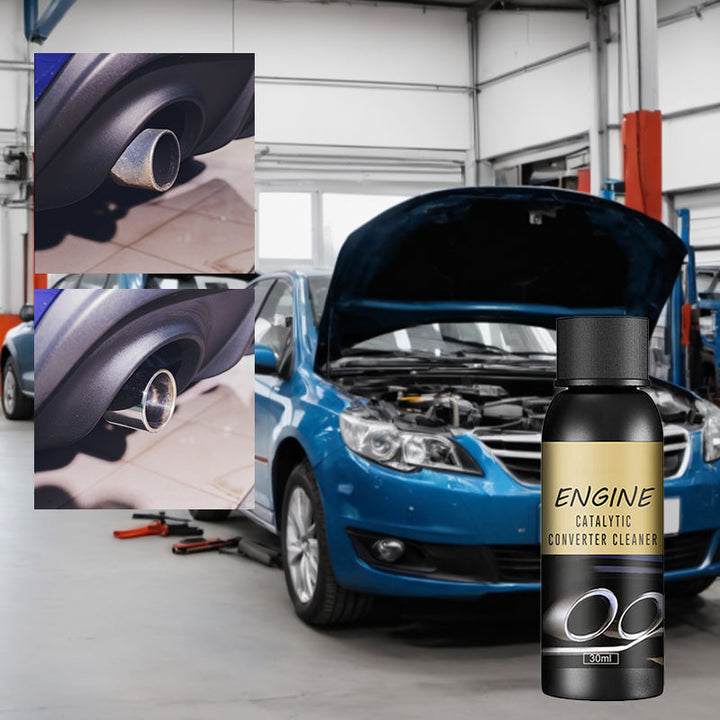 "Motor katalysatorrengöringsmedel för avlagringar, klar vätska i 30 ml flaska, förbättrar motorprestanda och minskar avgaser"