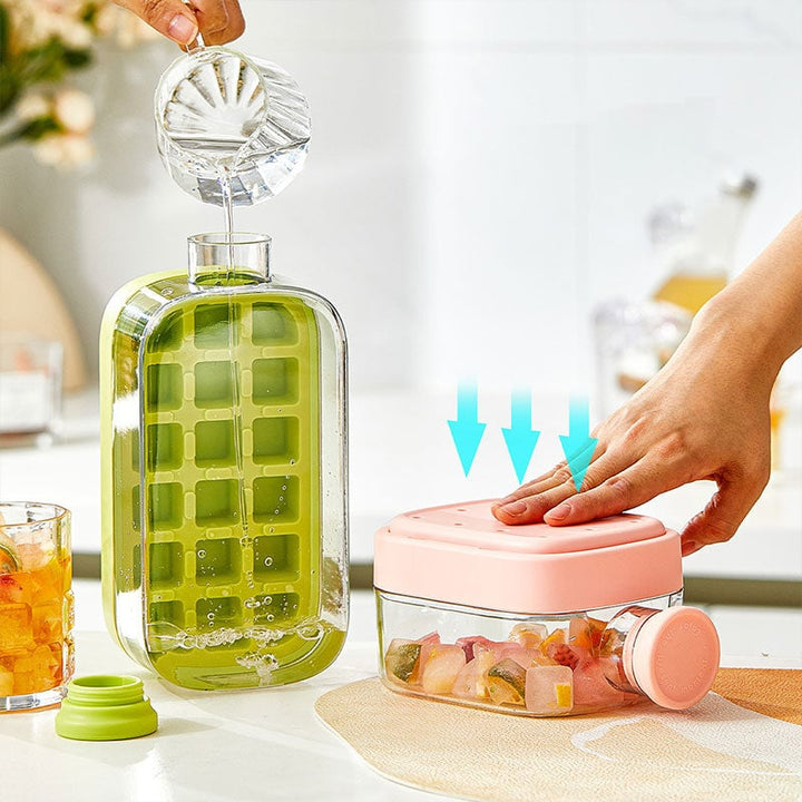 Multifunktionell isflaska med sugrör, hållbar design, läcksäker, i rosa, grön och vit, kapacitet 500 och 800 ml.