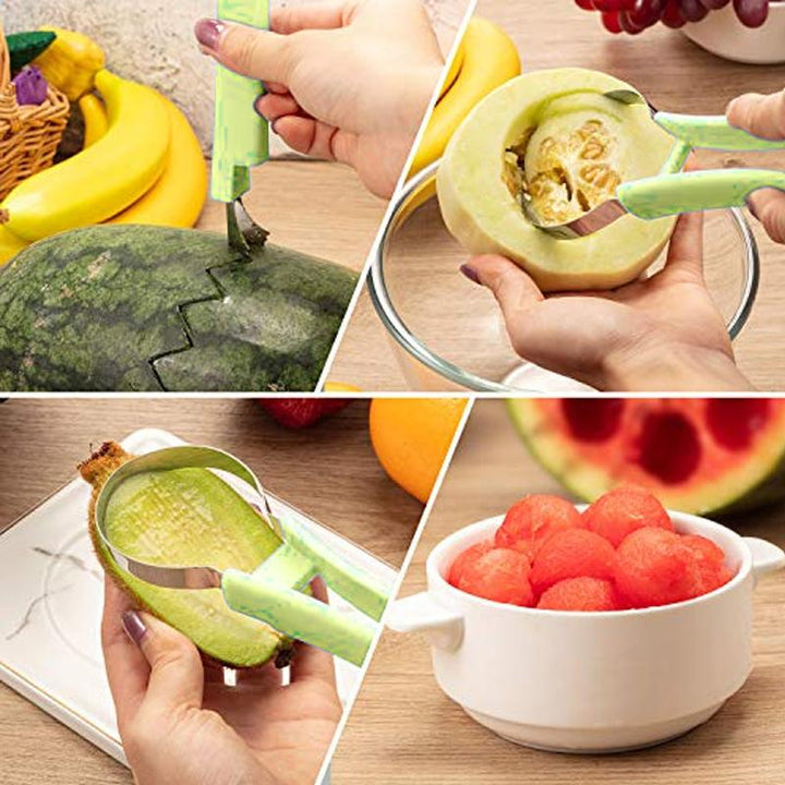 "Multifunktionellt carving knivset för kök av rostfritt stål, perfekt för precisionsarbete med frukt och grönsaker."