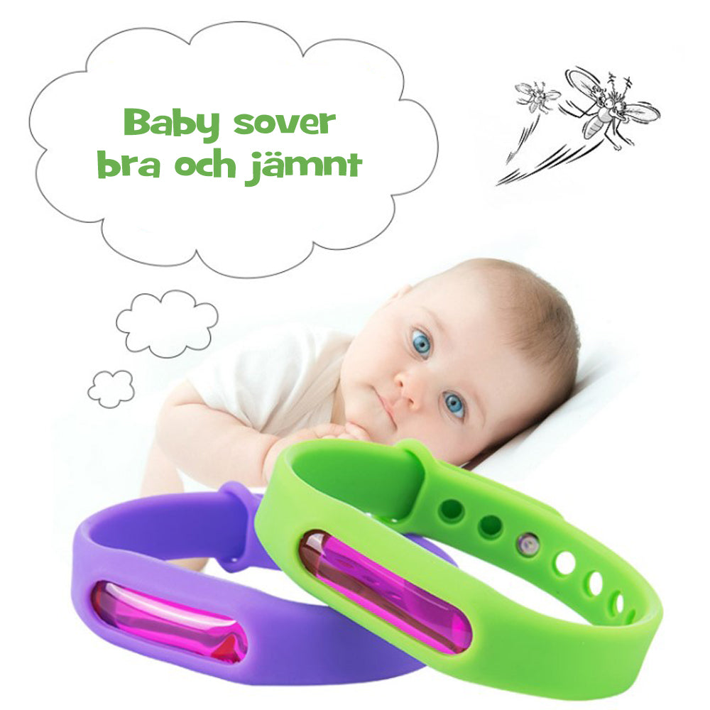 "Myggavvisande silikonarmband justerbart, unisex, flerfärgade alternativ för utomhusbruk, vattentät och bekväm design."
