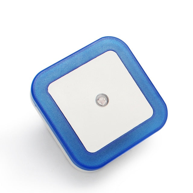 Blå nattlampa med rörelsesensor i trådlös design