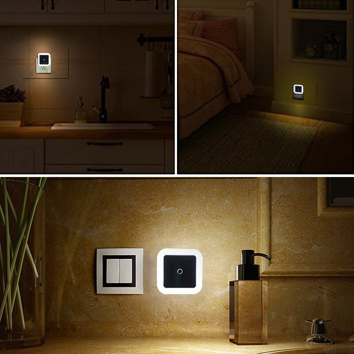 Smidig belysning med sensor placerad i mörk hall