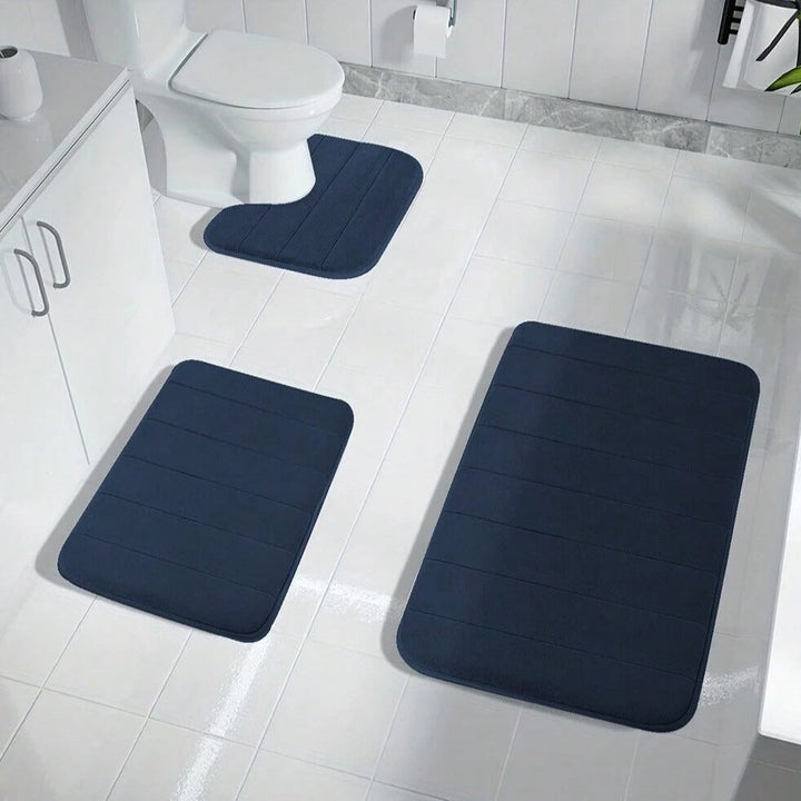 Mjuk duschmatta med absorberande yta och ergonomiskt minneskum för vardagskomfort