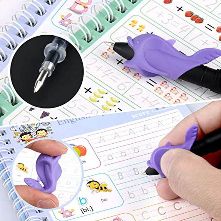Pyssel och skola övningsböcker som tränar barns handstil effektivt