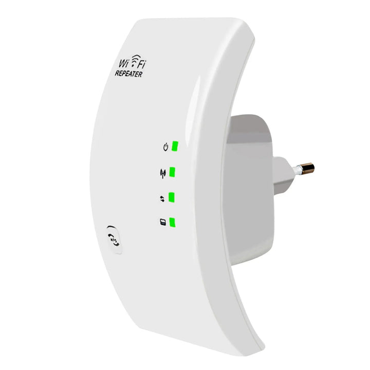 Kompakt NetBoost WiFi-förstärkare för ett starkare och mer pålitligt trådlöst nätverk i varje rum.