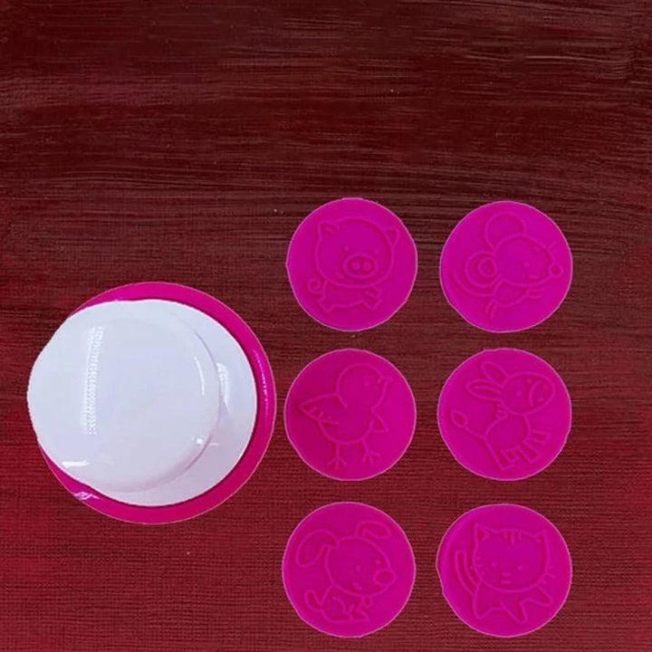 Non-stick kakstämpel set: stämplar med jul- och påskmotiv samt djurformer, ergonomiskt handtag för enkel användning.