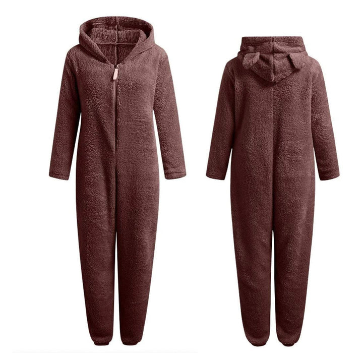 Mysig och varm onesie jumpsuit som ger maximal komfort inomhus