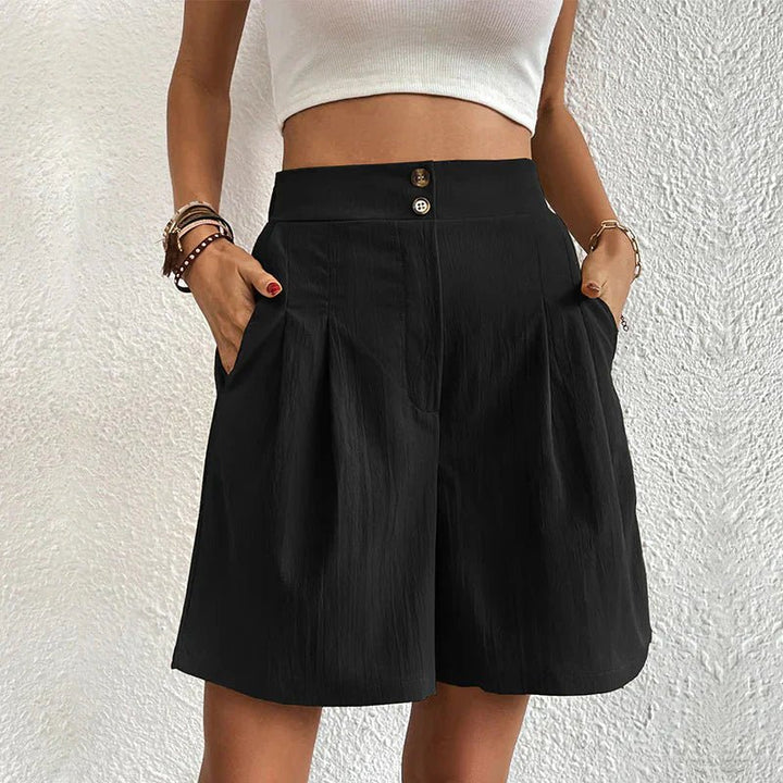 Snygga sommarkläder för dam, Jennifer shorts med hög midja
