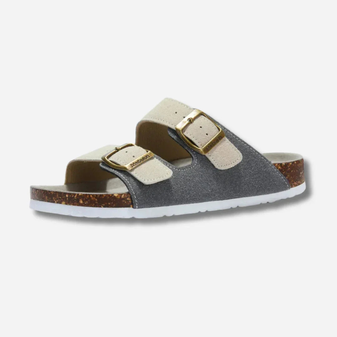 Ortoflip komfortskor, ergonomiska fotbäddssandaler för stöd. Unisex design.