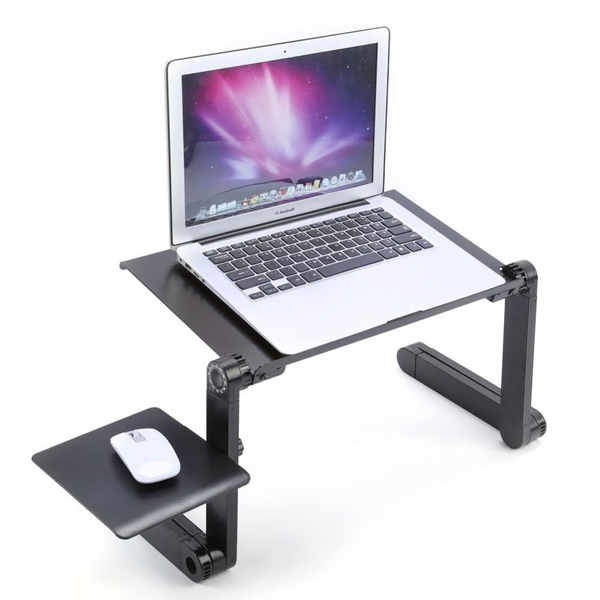 Justerbart laptop ställ i aluminium för bärbar dator på skrivbord