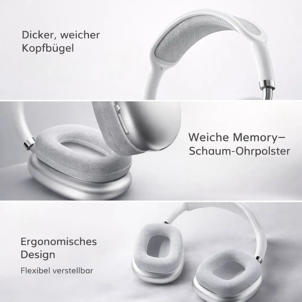 Trådlösa over-ear-hörlurar med aktiv brusreducering och bluetooth