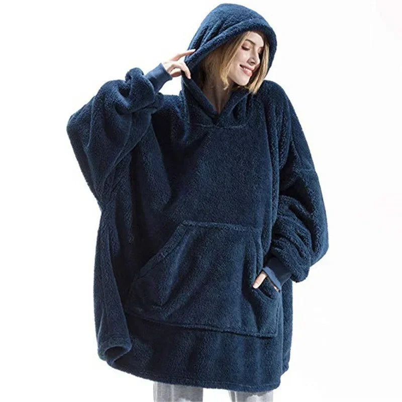 Bekväm & mysig filttröja för avkoppling. Håller dig varm under höst & vinter, unisex-design.