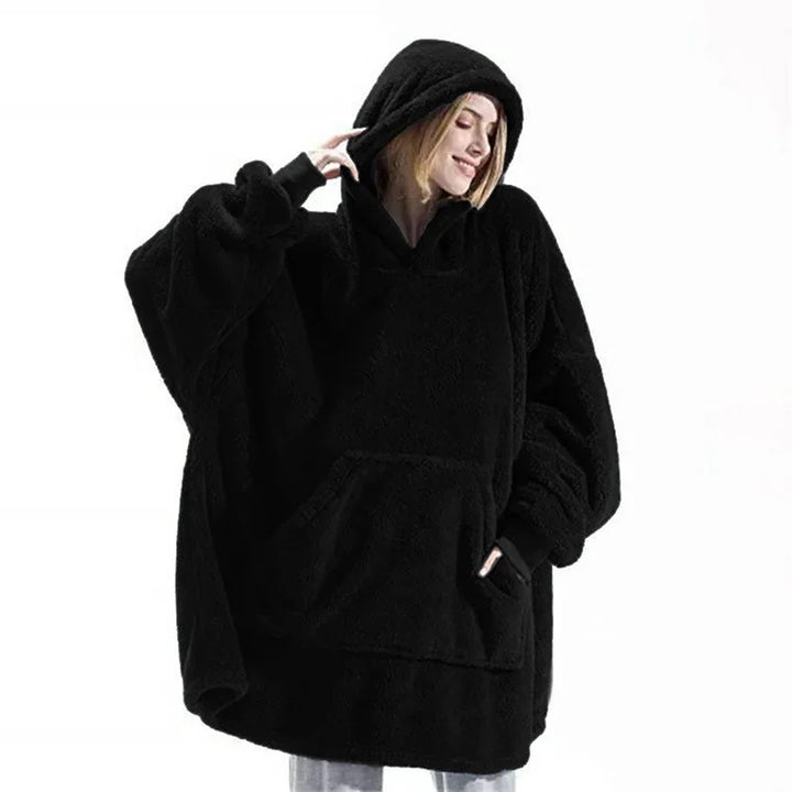 Mjuk & bekväm oversized filttröja i fleece, perfekt för att koppla av i soffan eller framför brasan.