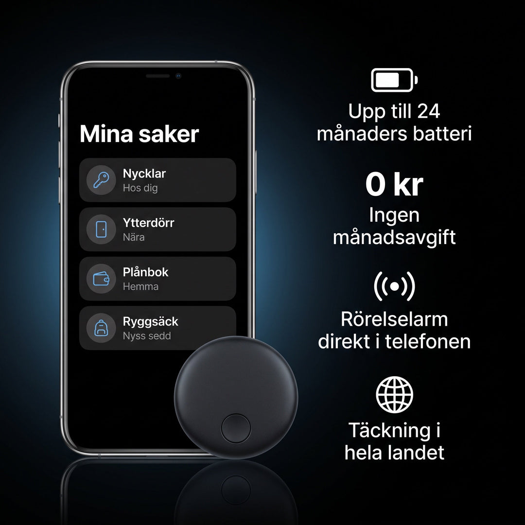 Smidig nyckelspårare utan abonnemang för att hitta bortappade saker direkt