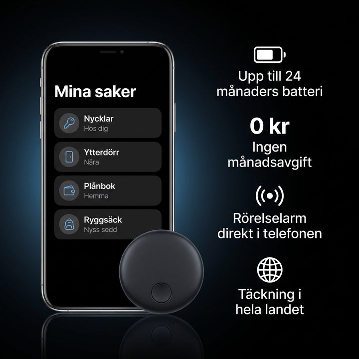 Smidig nyckelspårare utan abonnemang för att hitta bortappade saker direkt
