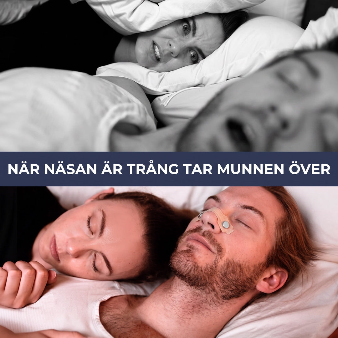 Förpackning med bekväm näsvidgare som motverkar snarkning och täppt näsa