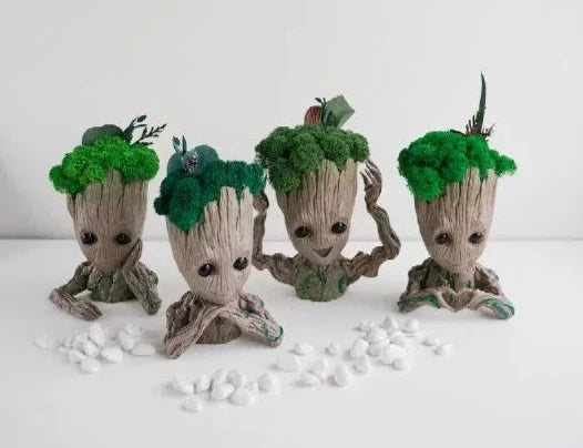 Söt Baby Groot pennhållare för skrivbordet